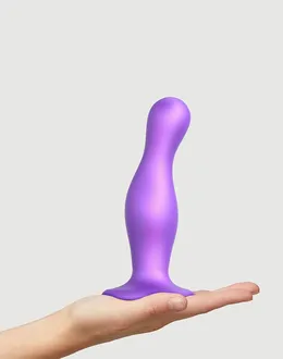 Strap-on-me Dildo plug Dildo zakrivljeni, ljubičasti metalik l, 16,5 cm