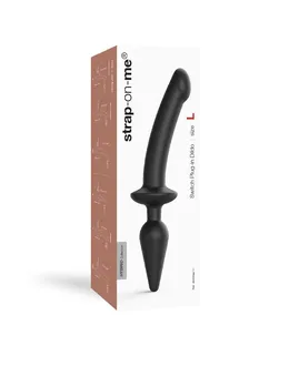 Strap-on-me Dildo plug-in Svitch veličina S crni dvostrani Dildo