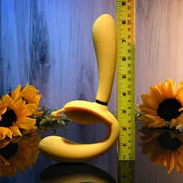 The Monarch vibrirani bezremni strapon, žuti