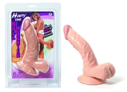Dildo sa skrotumom na usisnoj čaši - 16,5 cm.