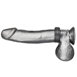 Prsten za penis od veštačke kože na zakovicama (3,5-5,5 cm) snap Cock Ring