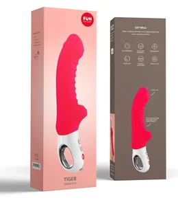 Fun Factori Tiger Vibrator, silikon, crvena, 23 cm