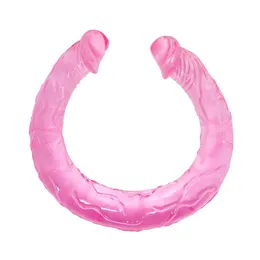 Double Dones Pink dvokrilni Dildo-44 cm.