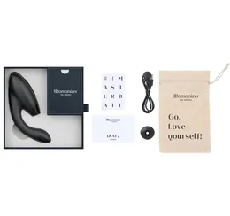 Beskontaktni stimulator klitorisa Vomanizer Duo 2 crna