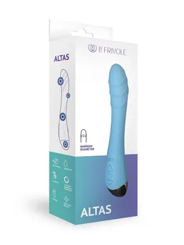 Altas plavi zakrivljeni vibrator .