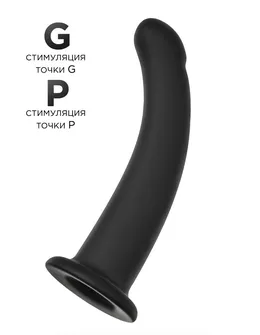Crni Analni dildo Serpens M-17,5 cm.