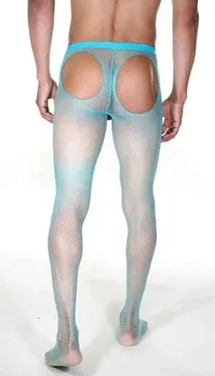 Muške hulahopke u finoj mrežici sa intimnim izrezima