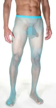 Muške hulahopke u finoj mrežici sa intimnim izrezima