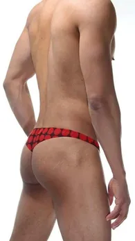 Muške gaćice-tonga u krupni grašak