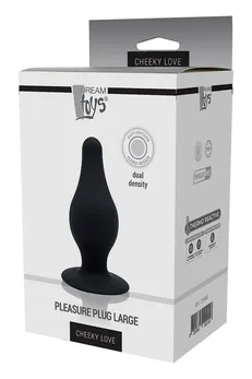 Crni Analni stimulator Dual Densiti Pleasure plug L-10,2 cm.