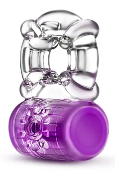 Ljubičasti erekcioni vibrokolco Pleaser Rechargeable C-Ring