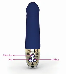 Mistim Real Deal Neal Vibrator, plava, 16,5 cm