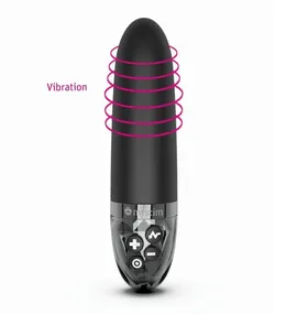 Mistim sleak Freak vibrator sa električnom stimulacijom, Crna, 14.5 cm