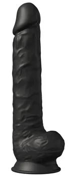 Crni dildo-gigant Model 1 - 38 cm.