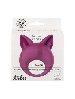 Mimi Animals Kitten Kiki Purple 7200-03lola punjivi prsten za stimulaciju klitorisa