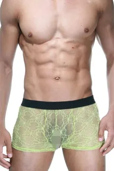 Crne i Lime boxerice od čipke