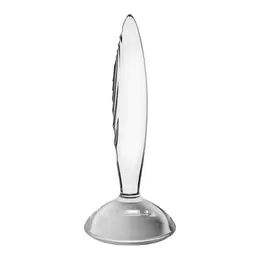 Sparkling Cristal stakleni dildo - 19 cm
