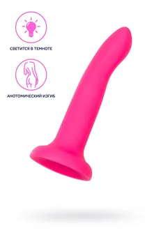 Dildo, sjaj u mraku Beyond by Toyfa Clint Glow, silikon, roze, 20 cm