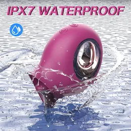 Ljubičasti klitoralni vibracioni masažer sa pokretnim jezikom