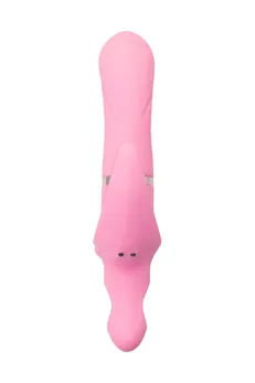 Rotacioni Vibrator C klitoralni stimulans jos Tvistme, silikon, roze, 19,5 cm
