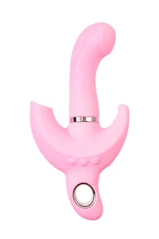 Rotacioni Vibrator C klitoralni stimulans jos Tvistme, silikon, roze, 19,5 cm