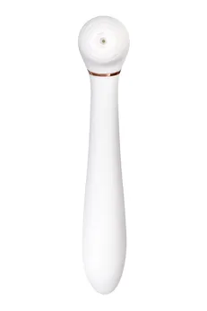 Flovetta Jasmine vakuumski stimulisani Vibrator, silikon, beli, 23 cm