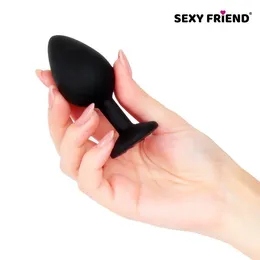 Analna čaura, L 80 mm d 35 mm, crna, kristalna boja crvena, silikon, art. SF-70501-16