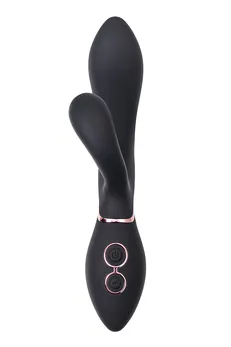 Vibrator-zec vaname D-Splash Avalanche, silikon, Crna, 20,5 cm