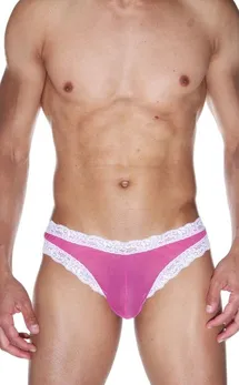 Muške gaćice-brasilian sa završnom obradom ivice čipke