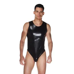 Muški vet-look bodi sa prozirnim leđima