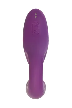 L'eroina megam dvostruki stimulativni masažer, silikon, ljubičasta, 27,5 cm