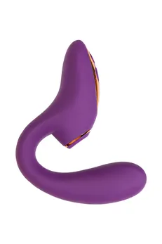 L'eroina megam dvostruki stimulativni masažer, silikon, ljubičasta, 27,5 cm