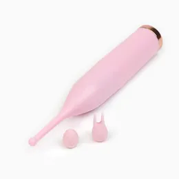 Ružičasti klitoralni stimulator oki-čpoki sa zamenljivim mlaznicama