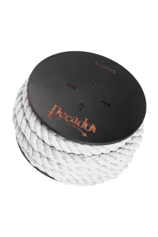 Pecado BDSM Shibari konopac, na kalemu, pamuk, bela, 5m