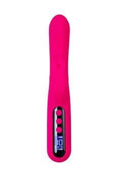 G-tačka vibrator sa Erotek Rablock klitoralnom stimulacijom, silikon, ružičasta, 23,5 cm