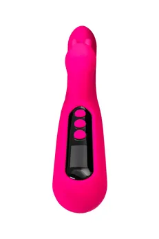 G-tačka vibrator sa Erotek Rablock klitoralnom stimulacijom, silikon, ružičasta, 23,5 cm