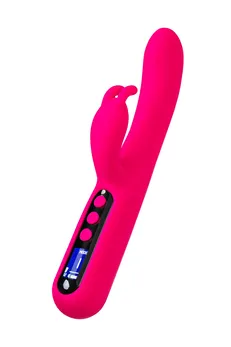 G-tačka vibrator sa Erotek Rablock klitoralnom stimulacijom, silikon, ružičasta, 23,5 cm