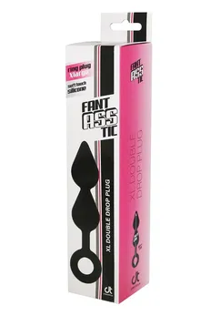 Crni Analni stimulans XL Double Drop plug-20 cm.