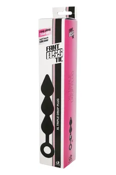 Crni Analni stimulans XL Triple Drop plug Black-26 cm.