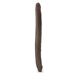 Braon dvostrani Dildo Chocolate 16-Inch Long Dildo 41,5 cm.