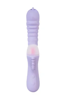 Vibrator sa funkcijom Up Dovn Joss Spinni, silikon, ljubičasta, 23 cm
