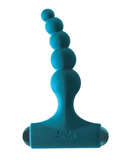 Tirkizni Analni čep sa punjivom vibracionom pulom Splendor 2.0-12.1 cm.