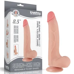 Telesni Dildo 8.5 Sliding Skin Dual Laier Dong-20 cm.
