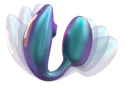 Stimulator klitorisa i G zone sa daljinskim upravljačem za par Love To Love VONDERLOVER-Iridescent Turkuoise