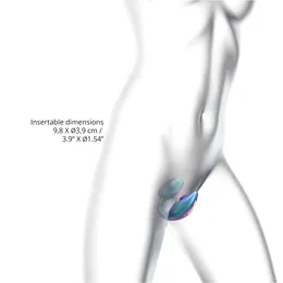 Stimulator klitorisa i G zone sa daljinskim upravljačem za par Love To Love VONDERLOVER-Iridescent Turkuoise