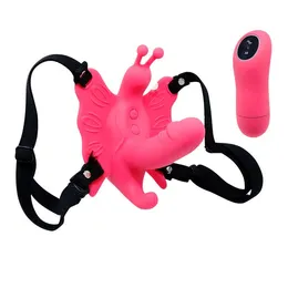 Stimulator klitorisa i tačke G leptir na trakama sa vibracijama
