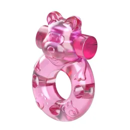 Erekcija Vibrokolco Pink Bear bi-010083