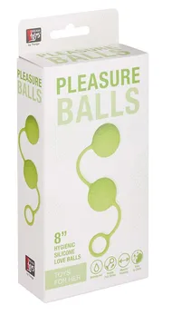 Zelene vaginalne kuglice sa kovrčama na površini