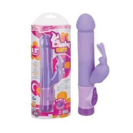 Ljubičasti silikonski vibrator sa vibracionim svetlom .