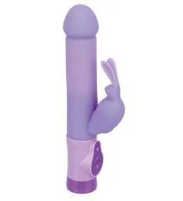 Ljubičasti silikonski vibrator sa vibracionim svetlom .